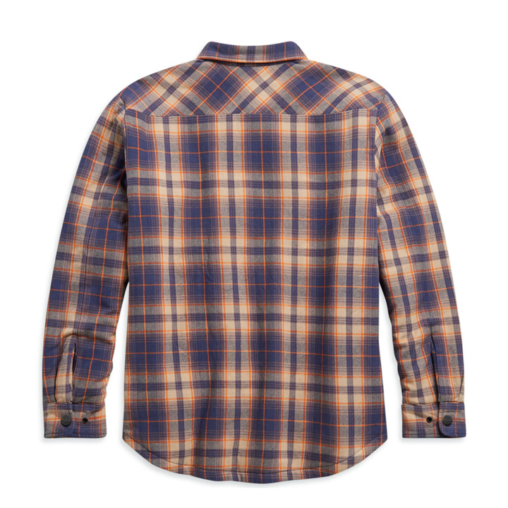 남성 퀼티드 라이닝 플래드 셔츠재킷 ORANGE
