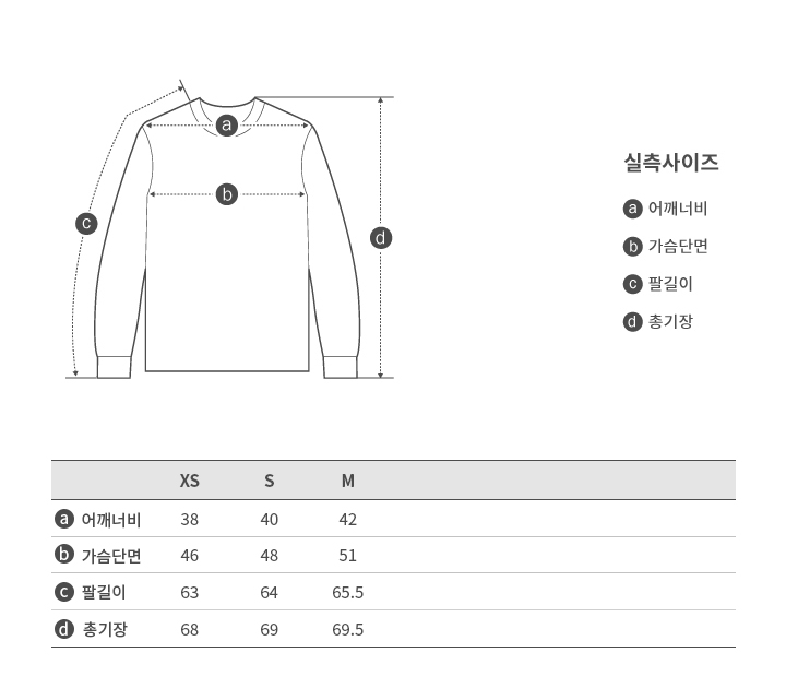 할리데이비슨 여성 사이즈 차트